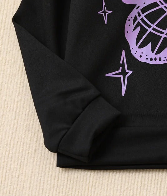 🦋 Mystic Butterfly Split Hoodie & Jogger Set