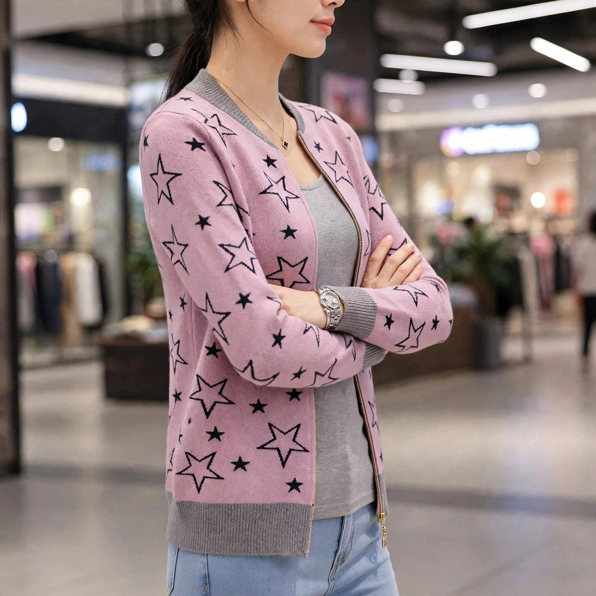 Women’s Star Knit Cardigan