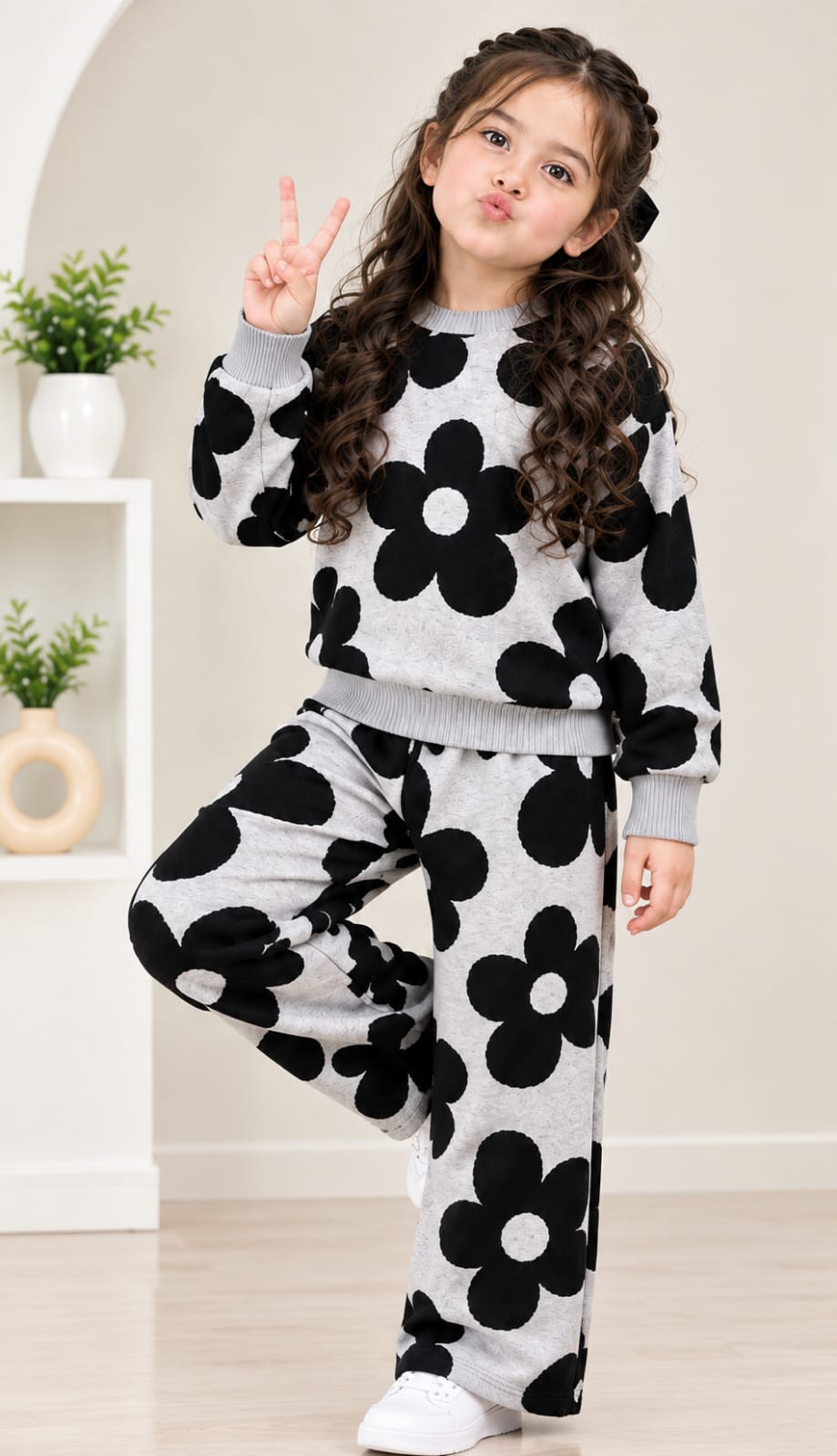 Bloomy Petals Girls Co-Ord Set