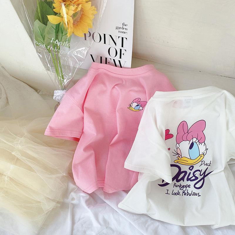Girls Daisy Duck Half Sleeve Cotton T-Shirt