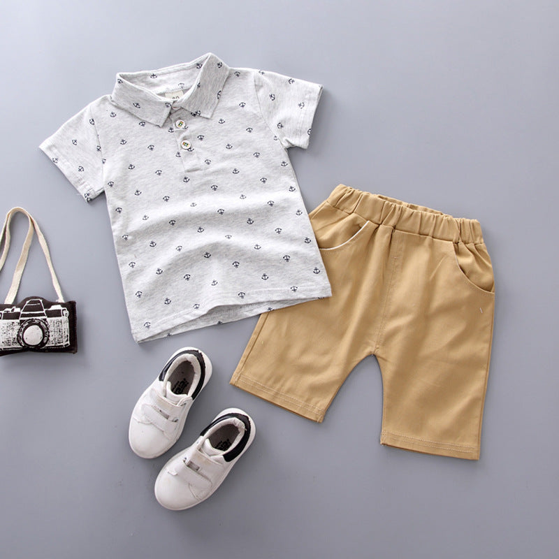 Little Sailor Polo Shorts Set