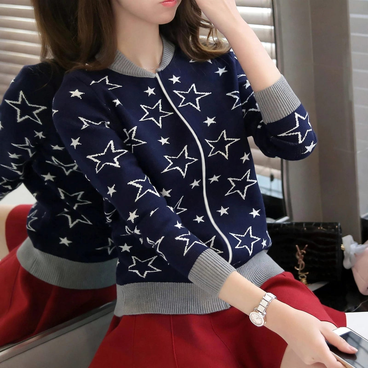 Women’s Star Knit Cardigan