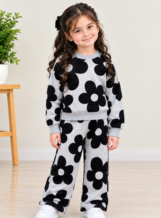 Bloomy Petals Girls Co-Ord Set