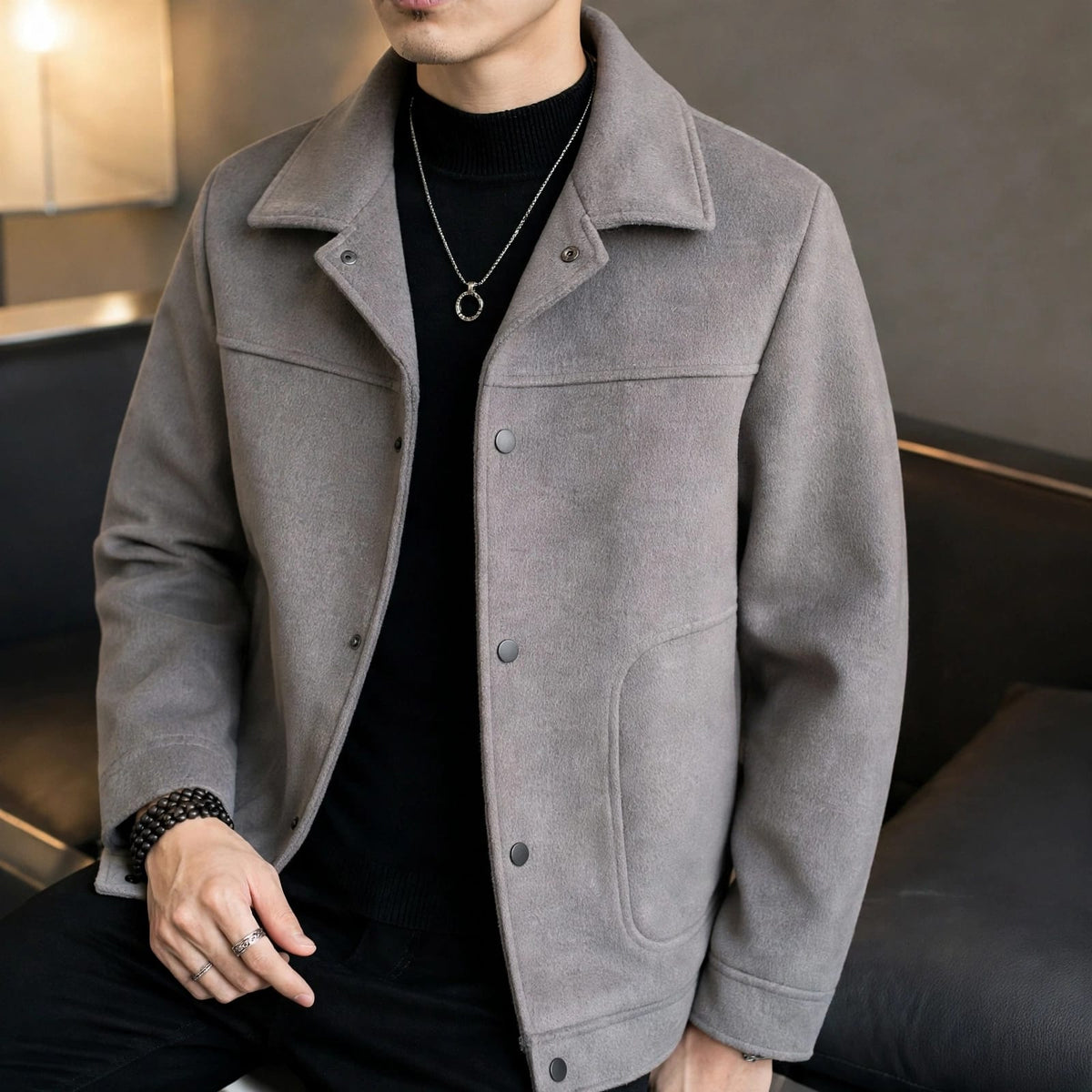 Premium Wool-Style Winter Jacket