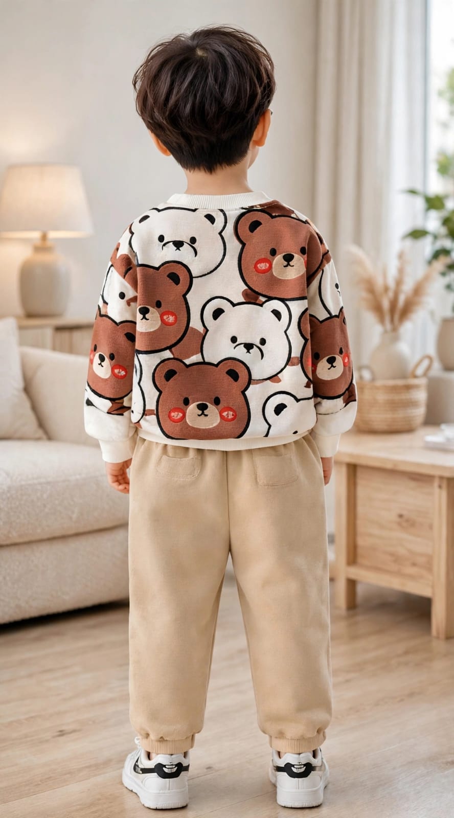 Premium Bear Print Kids Winter Set 🧸